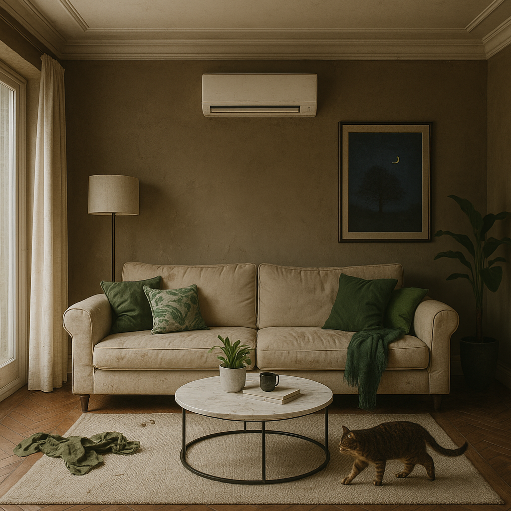 Air conditioned living room